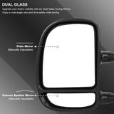 Coolstuffguru Manual Towing Side Mirrors Compatible with 1999-2016 Ford F-250 F-350 F-450 Super Duty