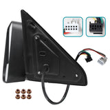 Coolstuffguru Compatible with Dodge Ram 1500 Power Heated Fold-In Side Towing Mirrors+LED Puddle Signal Lamp