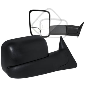 Coolstuffguru Compatible with Dodge Ram Extending Fold Towing Tow Trailer Power Mirrors Left+Right