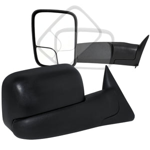 Coolstuffguru Compatible with Dodge Ram Extending Fold Wide Angle Power Heated Towing Mirror LH+RH