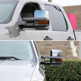 Coolstuffguru Compatible with Chevy Silverado GMC Sierra Facelift Style LED Power+Heated Towing Side Mirrors