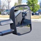 Coolstuffguru Compatible with Chevy Silverado GMC Sierra Manual Extend Towing Side Mirrors Left+Right