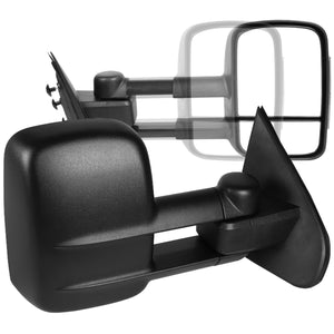 Coolstuffguru Compatible with Chevy Silverado GMC Sierra Manual Extend Towing Side Mirrors Left+Right