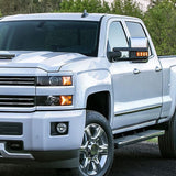 Coolstuffguru Compatible with Chevy Silverado GMC Sierra POWER FOLDING+HEAT Extended Tow Mirrors w/LED Signal