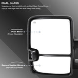 Coolstuffguru Compatible with Chevy Silverado GMC Sierra Power Heat Extend Towing Mirrors w/Smoke LED Signal