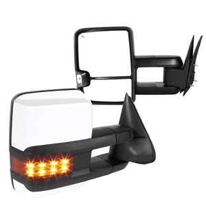 Coolstuffguru Compatible with Chevy Silverado GMC Sierra Facelift Style LED Power w/ Heated Towing Side Mirrors