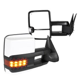 Coolstuffguru Compatible with Chevy Silverado GMC Sierra Facelift Style LED Power w/ Heated Towing Side Mirrors