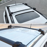 Coolstuffguru Compatible with Jeep Compass Black Aluminum Luggage Cargo Carrier Roof Rack Cross Bars