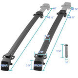 Coolstuffguru Compatible with Jeep Compass Black Aluminum Luggage Cargo Carrier Roof Rack Cross Bars