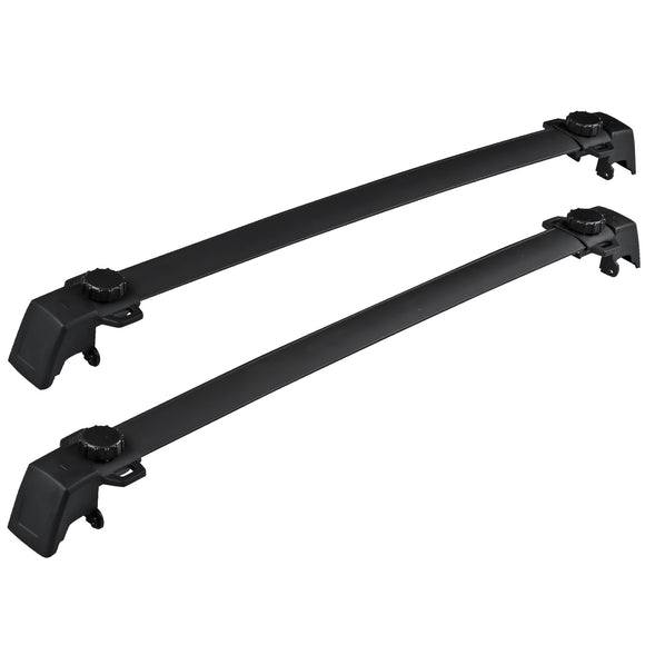 Coolstuffguru Compatible with Jeep Compass Black Aluminum Luggage Cargo Carrier Roof Rack Cross Bars