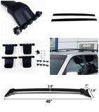 Coolstuffguru Compatible with Honda Pilot Black Aluminum Roof Top Rack Side Rail Luggage Cross Bar