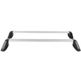 Coolstuffguru Compatible with Subaru WRX Chrome Aluminum Luggage Cargo Carrier Top Roof Rack Cross Bars