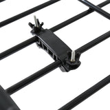 Coolstuffguru 64" Extendable Roof Rack Black Steel Luggage Cargo Carrier Top Basket SUV Truck