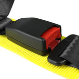 Coolstuffguru Pair of Black Seat Belt Harnesses, 2" Inch Wide, Seat Belt Buckle Connection