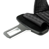 Coolstuffguru Pair of Black Seat Belt Harnesses, 2" Inch Wide, Seat Belt Buckle Connection