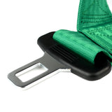 Coolstuffguru 2PC Universal 4 Point Green 2" Nylon Strap Safety Harness Racing Seat Belts