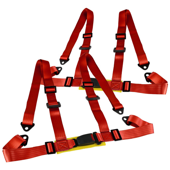 Coolstuffguru Pair of Red Seat Belt Harnesses, 2