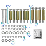 Coolstuffguru Compatible with Ford Mustang Red Carbon Steel Spec-D Rear Upper+Lower Control Arms Kit Set 4PC