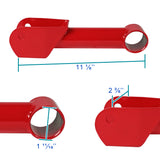 Coolstuffguru Compatible with Ford Mustang Red Carbon Steel Spec-D Rear Upper+Lower Control Arms Kit Set 4PC