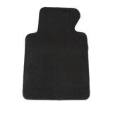 Coolstuffguru Compatible with BMW E46 3-Series Black Cotton Car Floor Mats Carpet Front+Rear 4PC