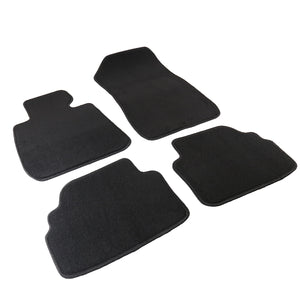 Coolstuffguru Compatible with BMW E92 3-Series Car Floor Mats Carpet Rubber Backing Black Cotton Front+Rear