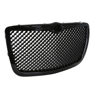 Coolstuffguru Compatible with Chrysler 300 300C C, Black Mesh Front Grille Grille High Grade Abs Plastic