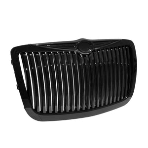 Coolstuffguru Compatible with Chrysler 300 300C Touring Limited Black Vertical Front Bumper Hood Grille