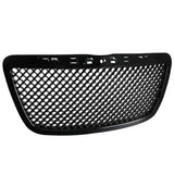 Coolstuffguru Compatible with Chrysler 300 300C Black ABS Luxury Mesh Style Front Bumper Hood Grille