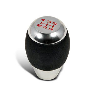 Coolstuffguru Compatible with Honda Acura Jdm 5-Speed Spd Manual Trans Racing Shift Knob Black Leather