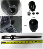 Coolstuffguru Compatible with Civic CRX Gunmetal Style Short Shifter+Black 5/6-Speed Shift Knob