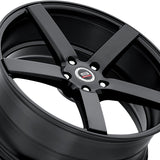 1 X Spec-1 SP-36 Matte Black 20X8.5 Blank 73.1 Hub 32 Offset Black Wheel Rim