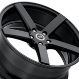 1 X Spec-1 SP-36 Gloss Black 20X9.5 Blank 73.1 Hub 42 Offset Black Wheel Rim