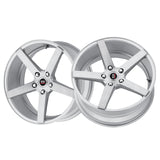 1 X Spec-1 SP-36 Silver & Brushed 20X9.5 Blank 73.1 Hub 42 Offset Silver Wheel Rim