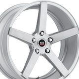 1 X Spec-1 SP-36 Silver & Brushed 20X9.5 Blank 73.1 Hub 42 Offset Silver Wheel Rim