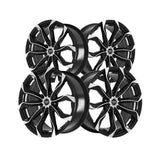1 X Spec-1 SP-44 Gloss Black & Machined 17X7.5 4x100/4x114.3 73.1 Hub 35 Offset Black Wheel Rim