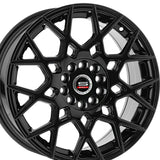 1 X Spec-1 SP-52 Gloss Black 18X8 4x100/4x114.3 73.1 Hub 38 Offset Black Wheel Rim