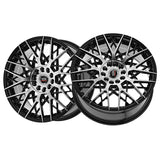 1 X Spec-1 SP-53 Gloss Black & Machined 18X8 4x100/4x114.3 73.1 Hub 38 Offset Black Wheel Rim