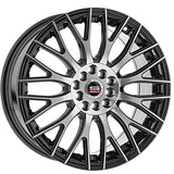 1 X Spec-1 SP-55 Gloss Black & Machined 18X8 4x100/4x114.3 73.1 Hub 38 Offset Black Wheel Rim
