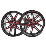 1 X Spec-1 SP-56 Gloss Black & Red Machined 18X8 4x100/4x114.3 73.1 Hub 38 Offset Black, Red Wheel Rim
