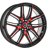 1 X Spec-1 SP-56 Gloss Black & Red Machined 18X8 4x100/4x114.3 73.1 Hub 38 Offset Black, Red Wheel Rim