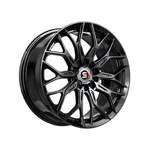 1 X Spec-1 SP-57 Gloss Black 17X7.5 4x100/4x114.3 73.1 Hub 42 Offset Black Wheel Rim