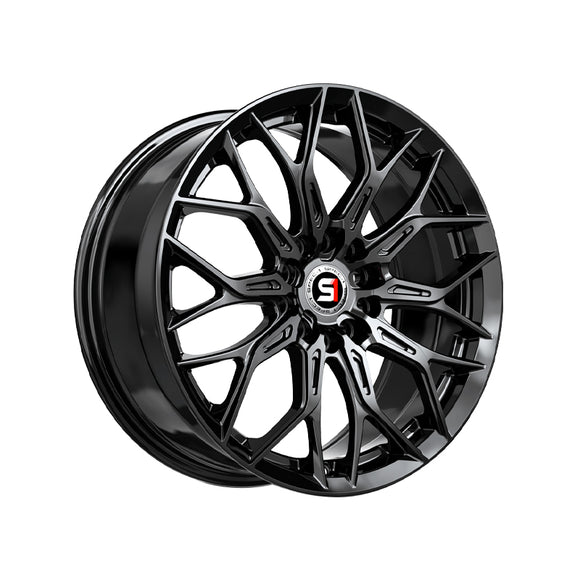 1 X Spec-1 SP-57 Gloss Black 18X8 4x100/4x114.3 73.1 Hub 38 Offset Black Wheel Rim
