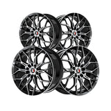 1 X Spec-1 SP-57 Gloss Black & Machined 18X8 4x100/4x114.3 73.1 Hub 38 Offset Black Wheel Rim