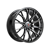 1 X Spec-1 SP-59 Gloss Black & Machined & Undercut 17X7.5 5x100/5x114.3 73.1 Hub 42 Offset Black Wheel Rim