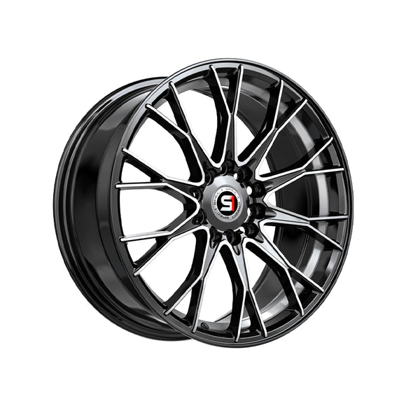 1 X Spec-1 SP-59 Gloss Black & Machined & Undercut 17X7.5 4x100/4x114.3 73.1 Hub 42 Offset Black Wheel Rim