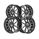 1 X Spec-1 SP-59 Gloss Black & Machined & Undercut 17X7.5 4x100/4x114.3 73.1 Hub 42 Offset Black Wheel Rim