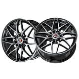 1 X Spec-1 SP-60 Gloss Black & Machined 18X8 4x100/4x114.3 73.1 Hub 38 Offset Black Wheel Rim