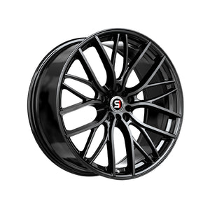 1 X Spec-1 SP-61 Gloss Black 17X8 5x114.3/5x120 73.1 Hub 42 Offset Black Wheel Rim