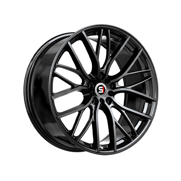 1 X Spec-1 SP-61 Gloss Black 17X8 5x114.3/5x120 73.1 Hub 42 Offset Black Wheel Rim