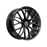 1 X Spec-1 SP-61 Gloss Black 17X8 5x114.3/5x120 73.1 Hub 42 Offset Black Wheel Rim